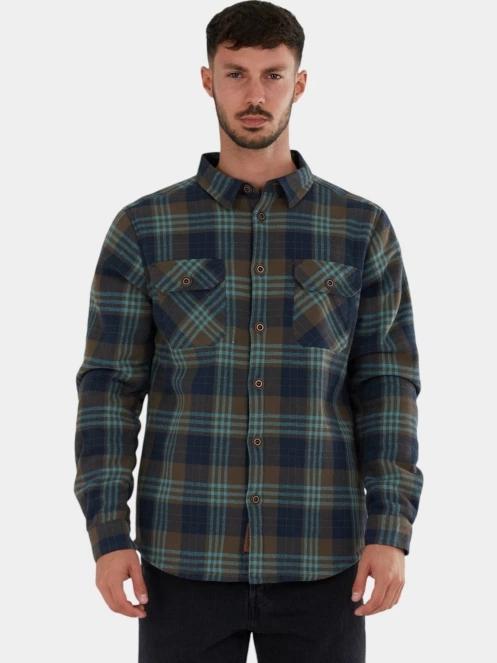 Fundango Roddy Lined Shirt férfi ingkabát kék színben 2
