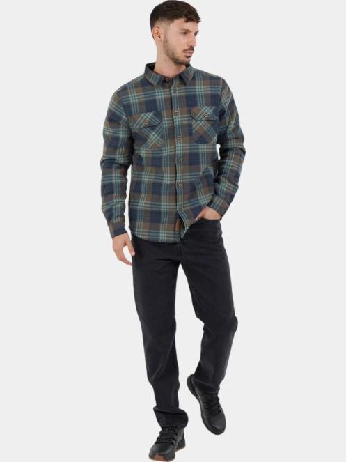Fundango Roddy Lined Shirt férfi ingkabát kék színben 4