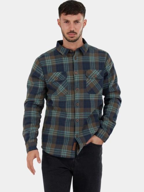 Fundango Roddy Lined Shirt férfi ingkabát kék színben 5