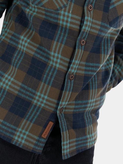 Fundango Roddy Lined Shirt férfi ingkabát kék színben 6