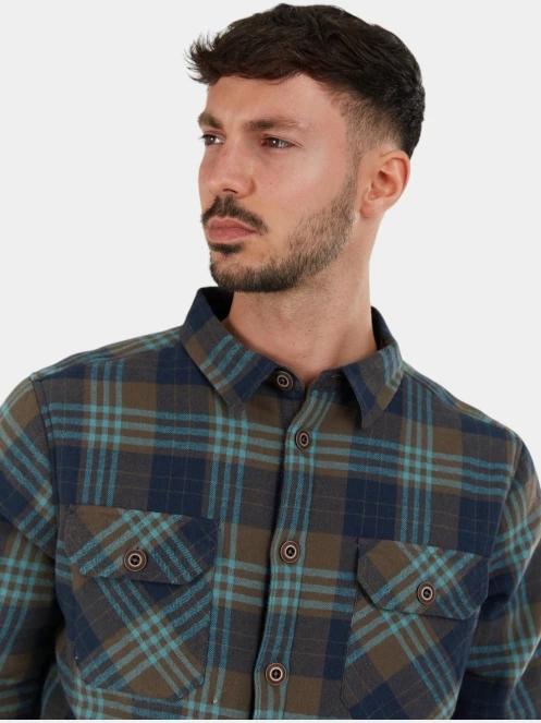 Fundango Roddy Lined Shirt férfi ingkabát kék színben 7