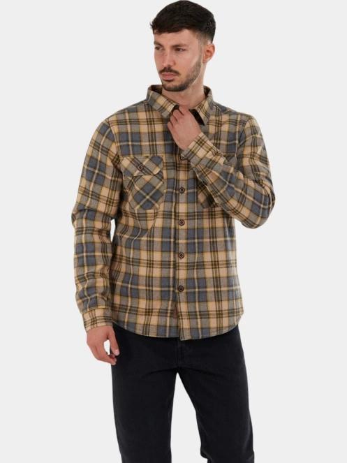 Fundango Roddy Lined Shirt férfi ingkabát szürke színben 4
