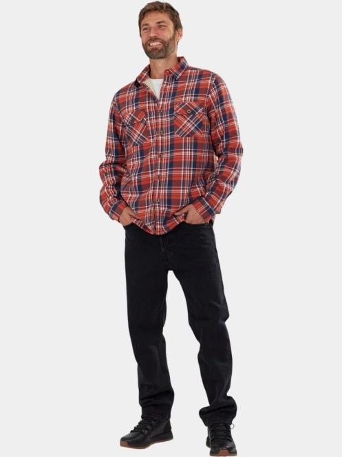 Fundango Roddy Lined Shirt férfi ingkabát piros színben 4
