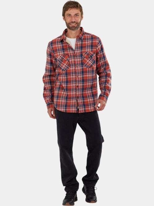 Fundango Roddy Lined Shirt férfi ingkabát piros színben 5