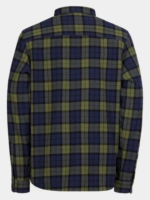 Fundango Roddy Lined Shirt férfi ingkabát sötétkék színben 9