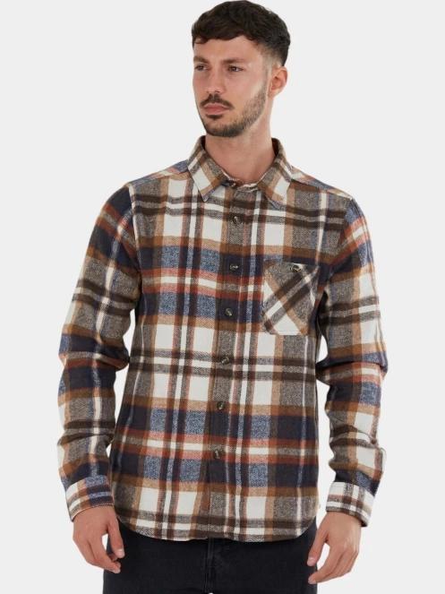 Fundango Parker Shirt Jacket férfi ingkabát barna színben 2