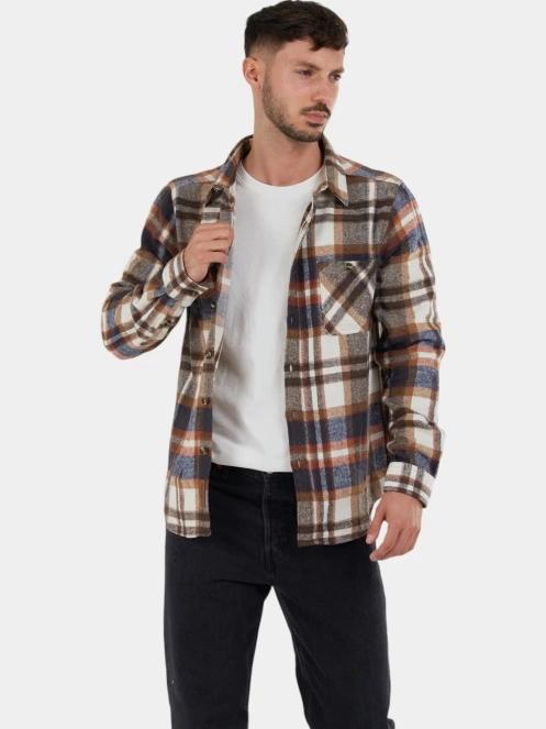 Fundango Parker Shirt Jacket férfi ingkabát barna színben 5