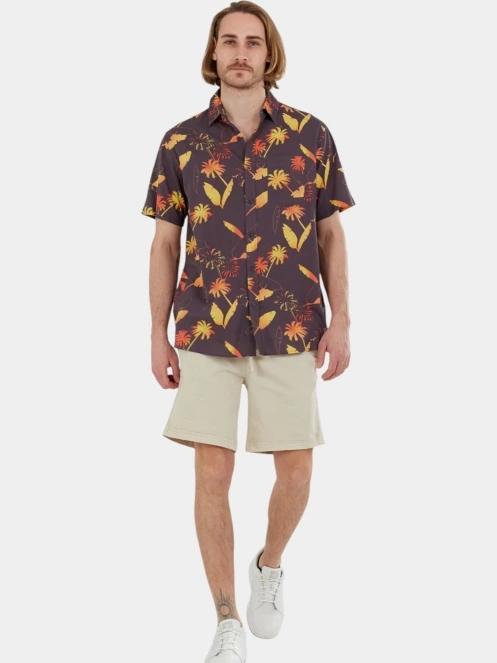 Fundango Chase Shirt férfi hosszú ujjú ing sötétkék színben 4