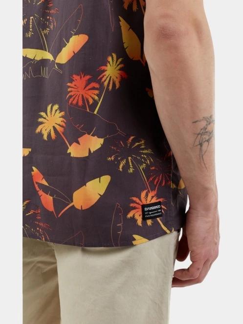 Fundango Chase Shirt férfi hosszú ujjú ing sötétkék színben 7