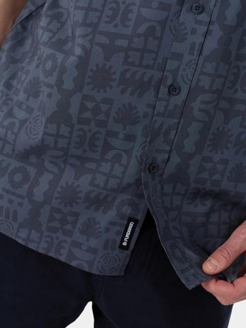 Fundango Chase Shirt férfi hosszú ujjú ing szürke színben 6