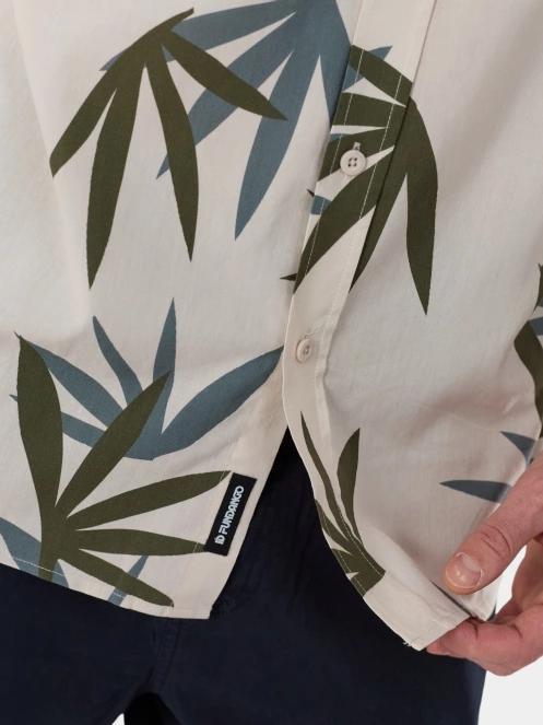 Fundango Chase Shirt férfi hosszú ujjú ing homok színben 7