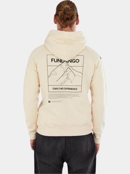 Fundango Talis Hooded Sweatshirt férfi kapucnis pulóver homok színben 3