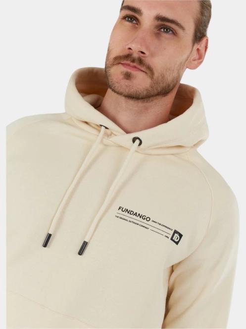 Fundango Talis Hooded Sweatshirt férfi kapucnis pulóver homok színben 6