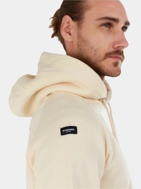 Fundango Talis Hooded Sweatshirt férfi kapucnis pulóver homok színben 7