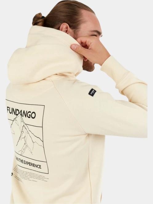 Fundango Talis Hooded Sweatshirt férfi kapucnis pulóver homok színben 8