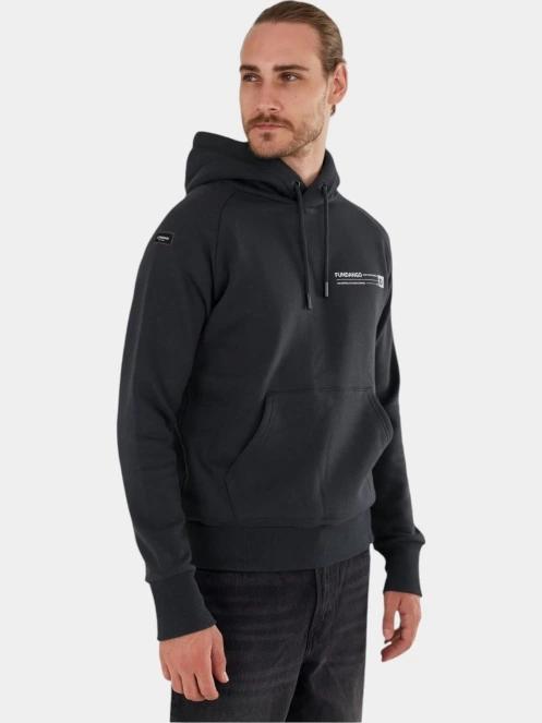 Fundango Talis Hooded Sweatshirt férfi kapucnis pulóver szürke színben 5