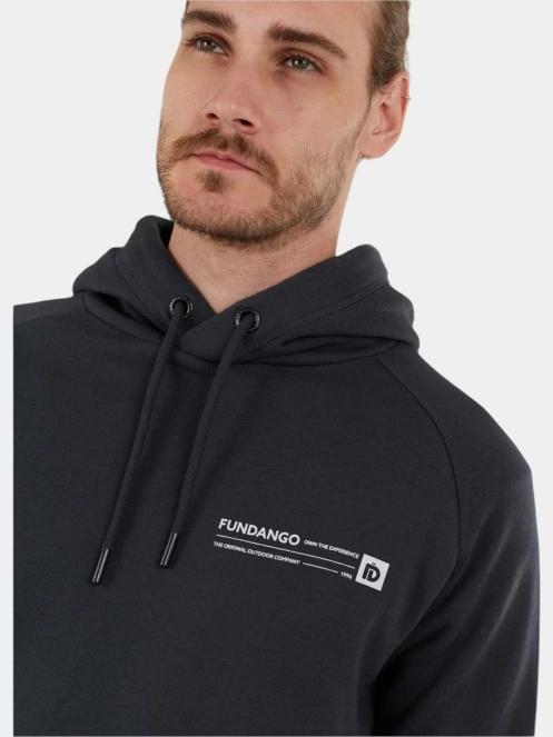 Fundango Talis Hooded Sweatshirt férfi kapucnis pulóver szürke színben 6