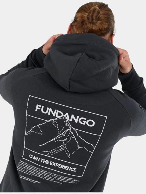 Fundango Talis Hooded Sweatshirt férfi kapucnis pulóver szürke színben 7