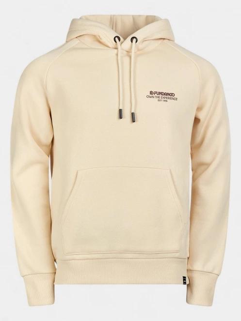 Fundango Talis Hooded Sweatshirt férfi kapucnis pulóver homok színben 10