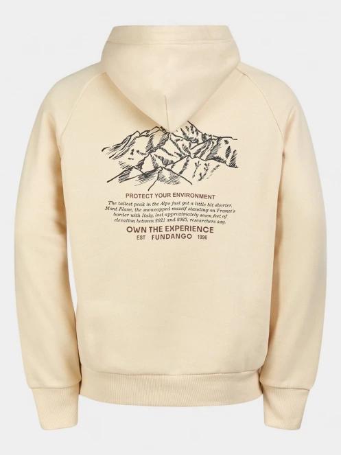 Fundango Talis Hooded Sweatshirt férfi kapucnis pulóver homok színben 11