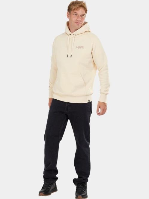 Fundango Talis Hooded Sweatshirt férfi kapucnis pulóver homok színben 4