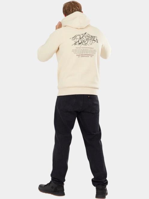 Fundango Talis Hooded Sweatshirt férfi kapucnis pulóver homok színben 5