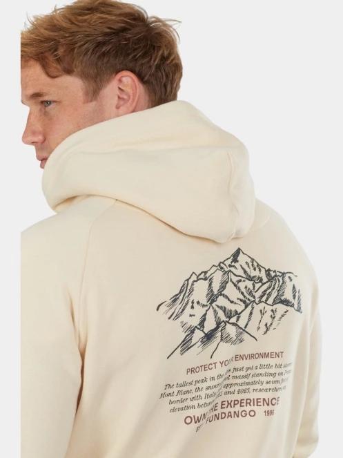 Fundango Talis Hooded Sweatshirt férfi kapucnis pulóver homok színben 8