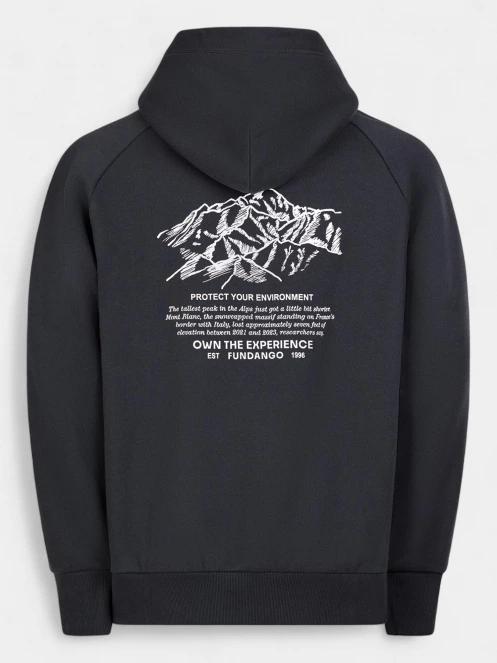 Fundango Talis Hooded Sweatshirt férfi kapucnis pulóver szürke színben 9