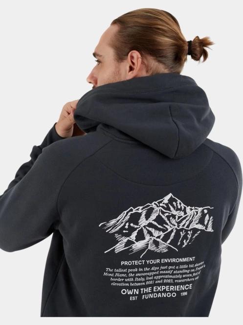 Fundango Talis Hooded Sweatshirt férfi kapucnis pulóver szürke színben 5