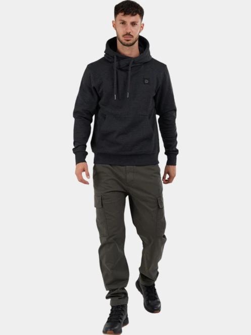 Fundango Conor Hooded Sweatshirt férfi kapucnis pulóver fekete színben 4