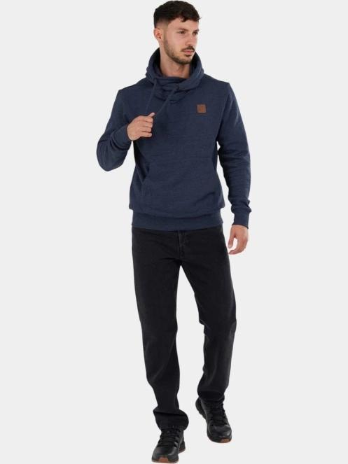 Fundango Conor Hooded Sweatshirt férfi kapucnis pulóver sötétkék színben 3