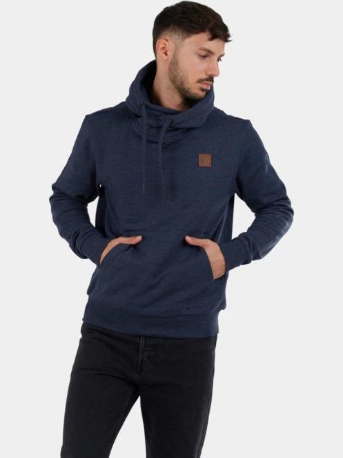 Fundango Conor Hooded Sweatshirt férfi kapucnis pulóver sötétkék színben 4