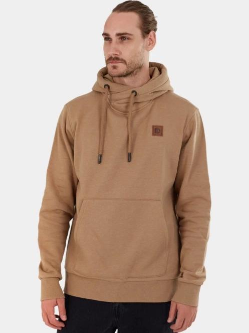 Fundango Conor Hooded Sweatshirt férfi kapucnis pulóver barna színben 2