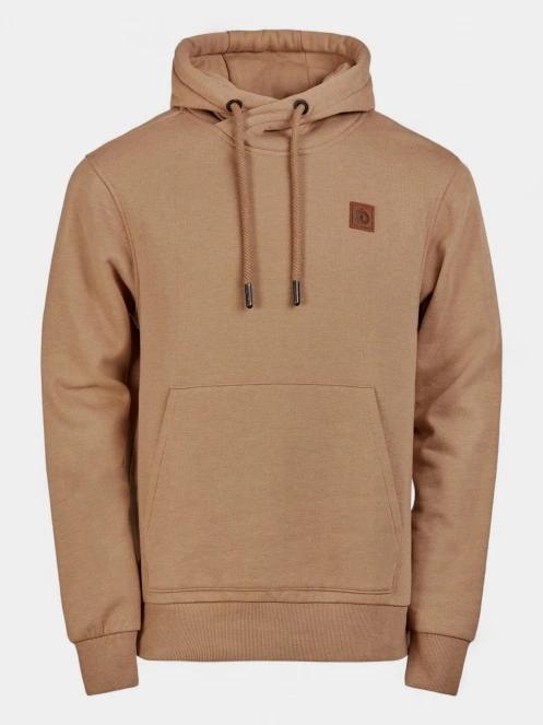 Fundango Conor Hooded Sweatshirt férfi kapucnis pulóver barna színben 8