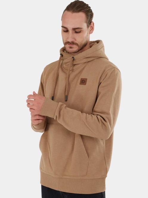 Fundango Conor Hooded Sweatshirt férfi kapucnis pulóver barna színben 5