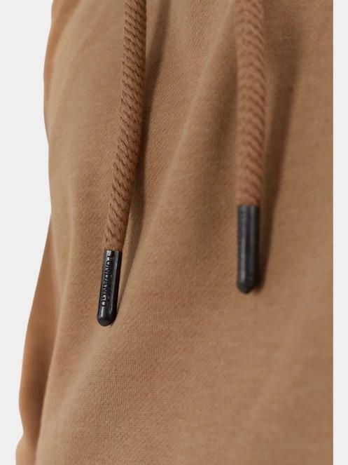 Fundango Conor Hooded Sweatshirt férfi kapucnis pulóver barna színben 7