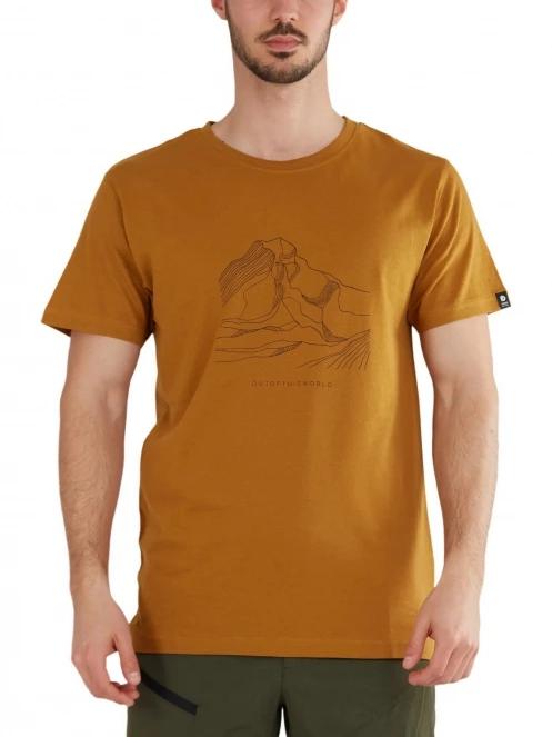 Fundango Legend T-shirt férfi rövid ujjú póló sárga színben 2