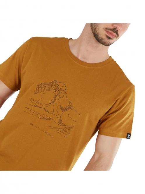 Fundango Legend T-shirt férfi rövid ujjú póló sárga színben 5