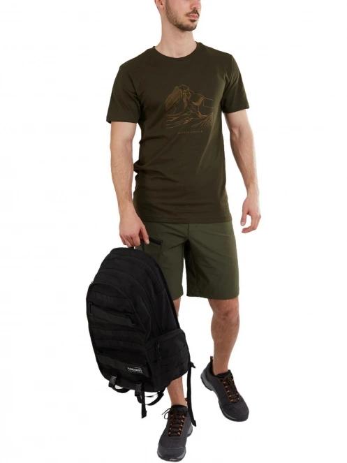 Fundango Legend T-shirt férfi rövid ujjú póló oliva színben 5