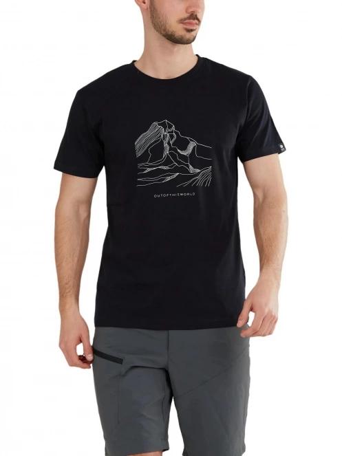 Fundango Legend T-shirt férfi rövid ujjú póló fekete színben 2