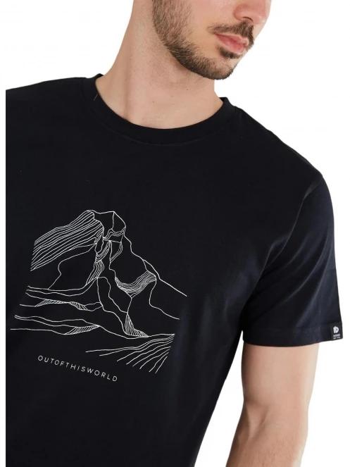 Fundango Legend T-shirt férfi rövid ujjú póló fekete színben 5