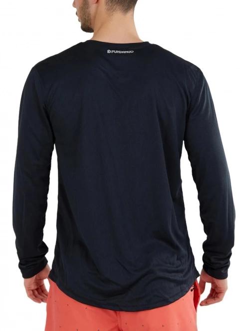 Fundango Maurice Long Rashguard férfi hosszú ujjú lycra sötétkék színben 3