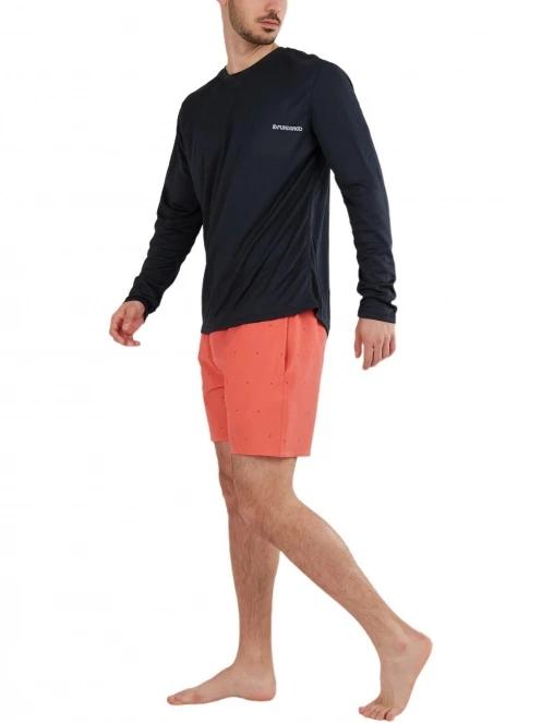 Fundango Maurice Long Rashguard férfi hosszú ujjú lycra sötétkék színben 4