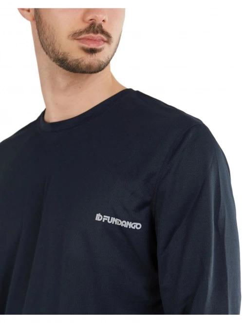 Fundango Maurice Long Rashguard férfi hosszú ujjú lycra sötétkék színben 5