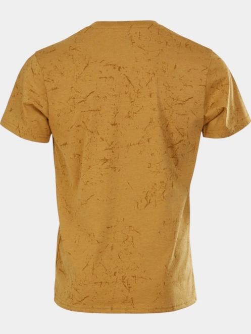 Fundango Theory T-shirt férfi rövid ujjú sport póló sárga színben 8