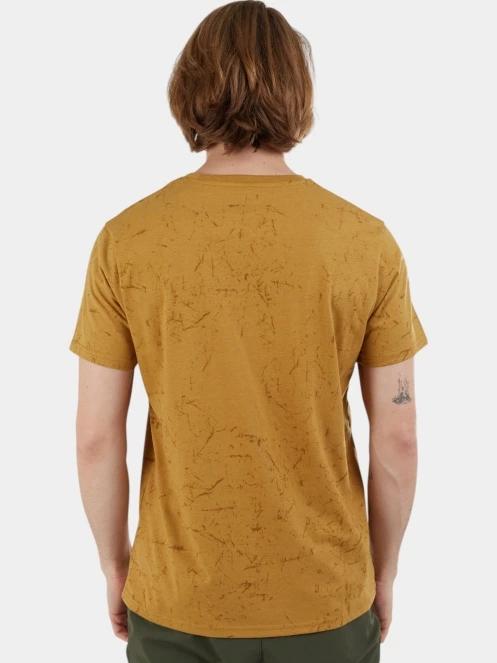 Fundango Theory T-shirt férfi rövid ujjú sport póló sárga színben 4