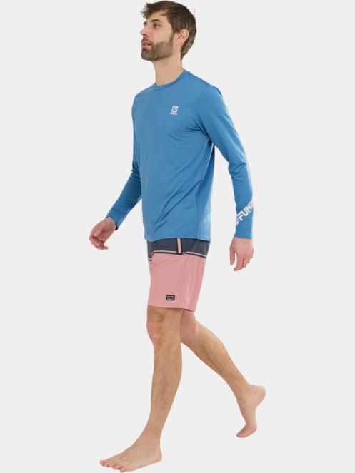 Fundango Manado Long III Rashguard férfi hosszú ujjú lycra kék színben 4