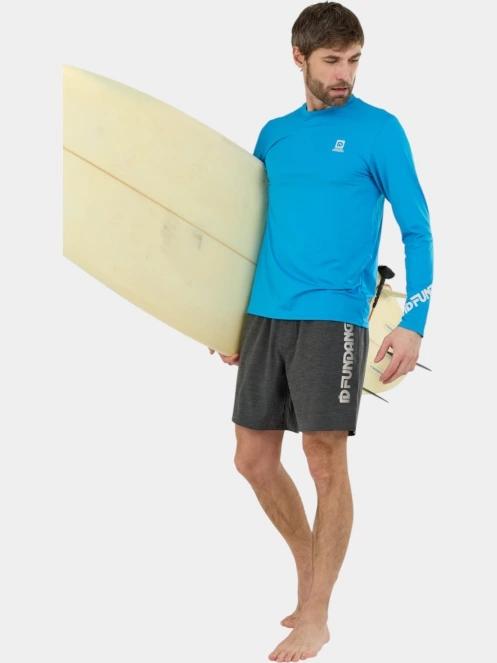 Fundango Manado Long III Rashguard férfi hosszú ujjú lycra világoskék színben 5