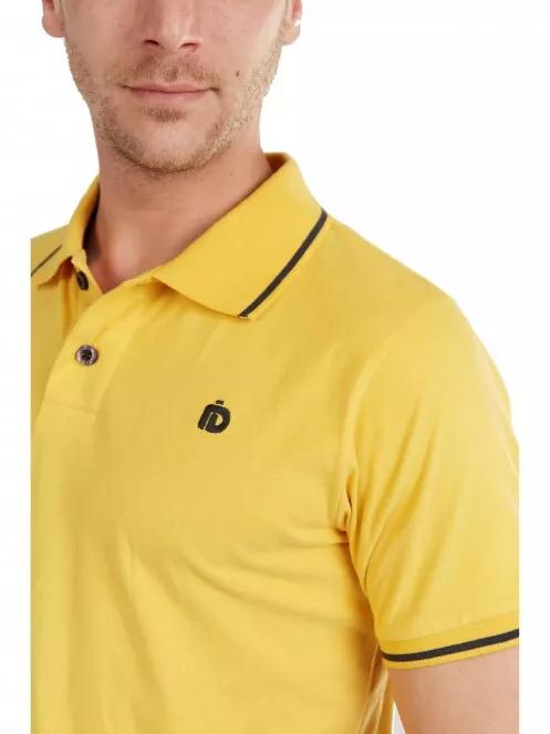 Fundango Incognito Poloshirt férfi galléros póló sárga színben 4