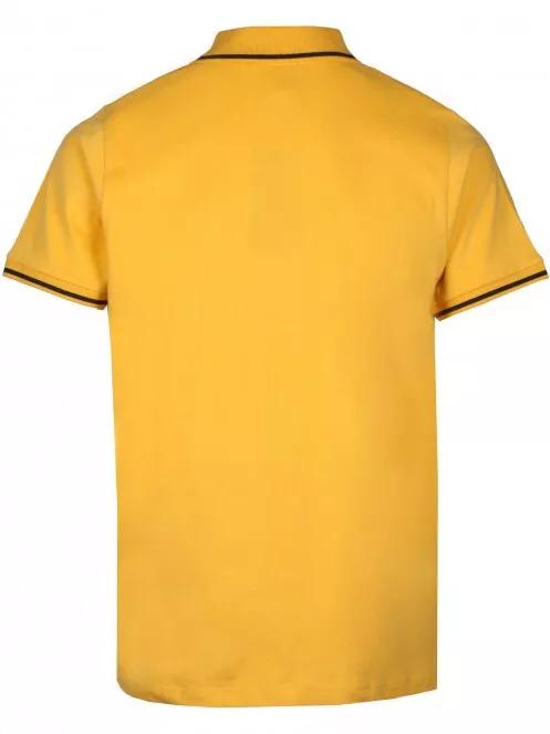 Fundango Incognito Poloshirt férfi galléros póló sárga színben 7